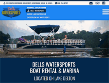 Tablet Screenshot of dellswatersports.com